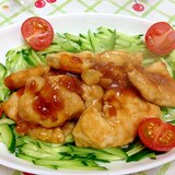 鶏胸肉の梅肉醤油ソテー